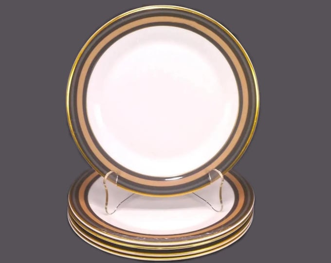 Vintage Royal Doulton Cadenza H5046 salad plates made in England. Set of 5.