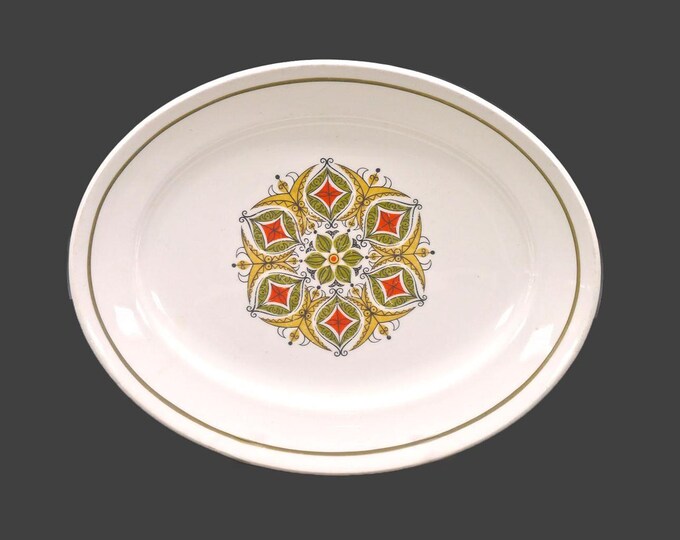 Ridgway Herald oval platter. Retro tableware made in England.