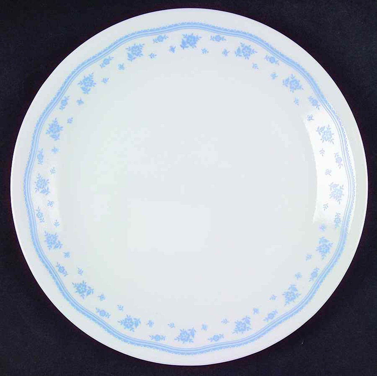 Vintage (1970s) Corelle Corning USA Morning Blue large dinner plate