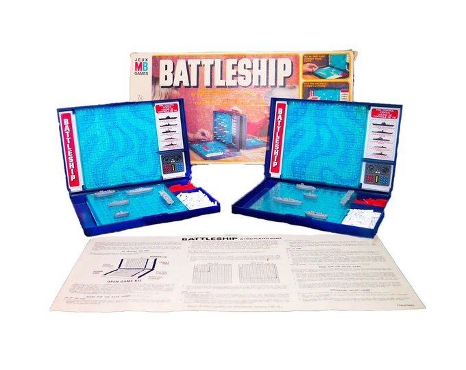 Battleship board game published 1982 Milton Bradley as game C4730. Complete with instructions.