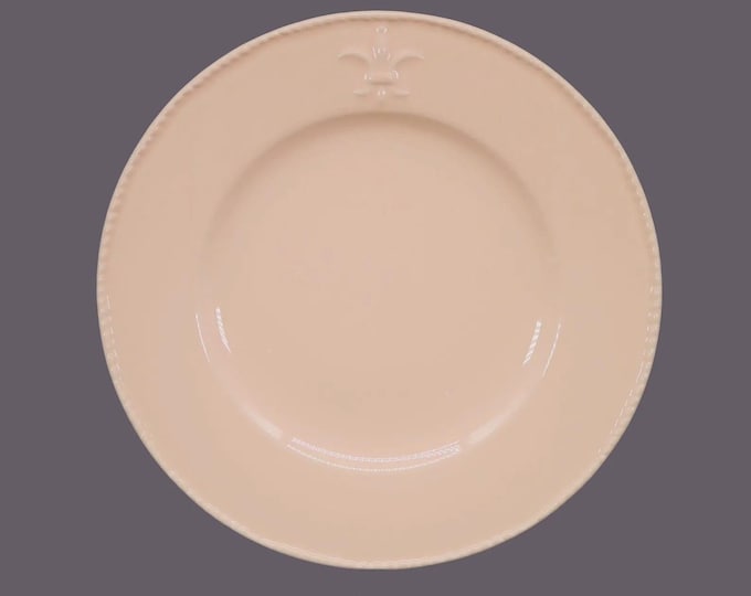 Vintage Bordallo Pinheiro Pink Fleur de Lis Chop Plate, Portugal