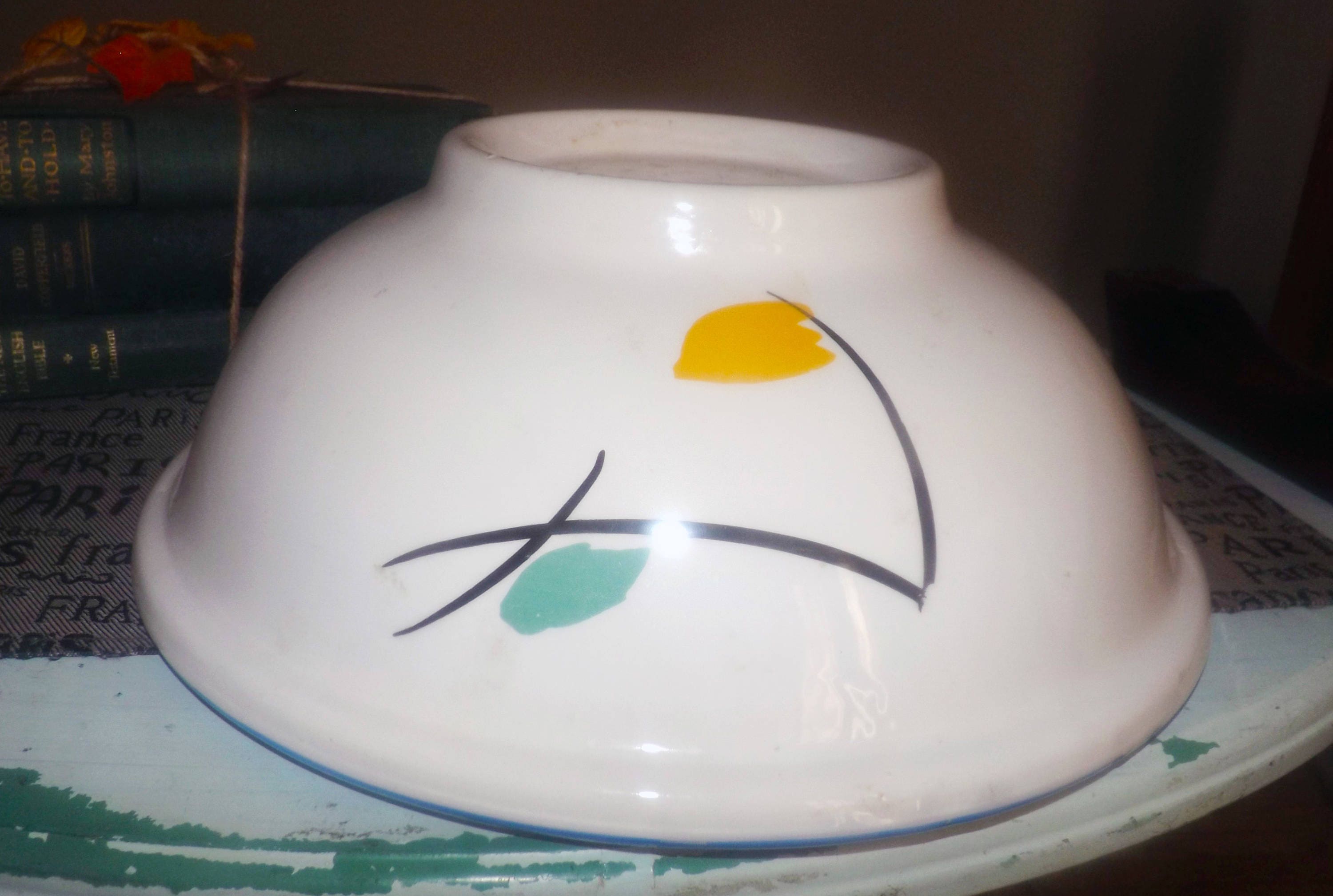 Vintage (1990) Stoviglierie Pieza pasta or salad serving bowl. Hand