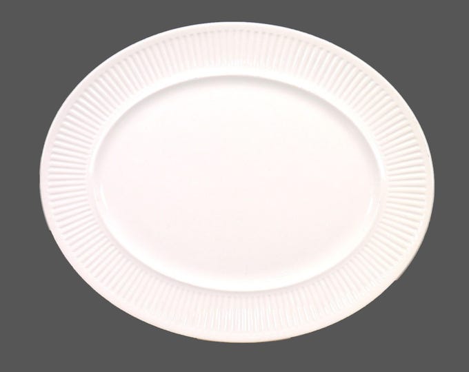 Johnson Brothers Athena Chef's favorite all-white oval platter made in England. Choice of size. Sold individually.