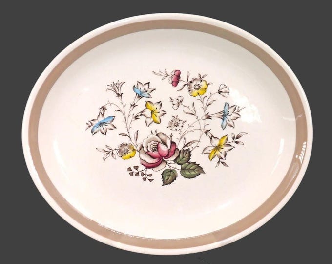 Alfred Meakin Country Garden oval platter made in England.
