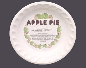 Festival Stoneware Apple Pie recipe pie plate | pie baker made in Korea.