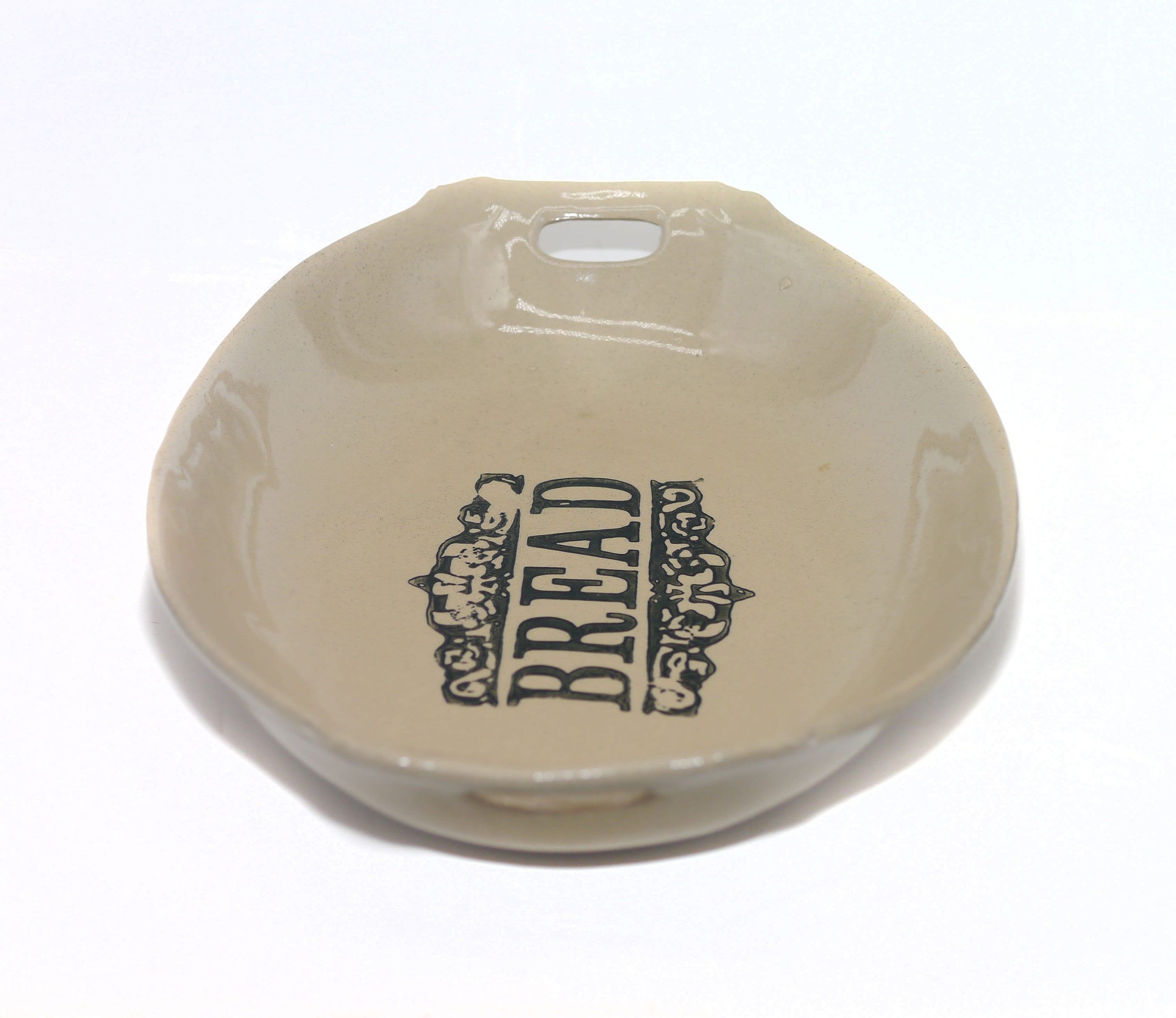 Moira Pottery Moira Stoneware handled bread serving plate bread