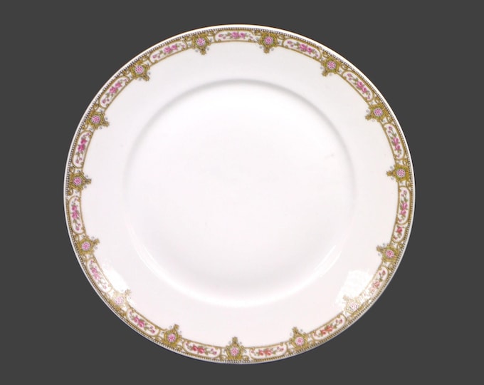 Antique art-nouveau Fuisseaux de Baudour Limoges | Lanternier Limoges LNT103 small dinner or luncheon plate made Belgium. Sold individually.