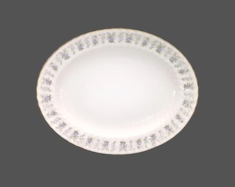 Minton Alpine Spring oval platter. Bone china made in England.