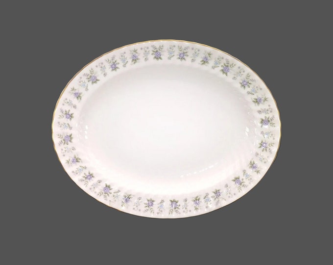 Minton Alpine Spring oval platter. Bone china made in England.