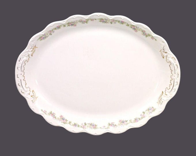 Antique Johnson Brothers JB678 large oval turkey platter made in England.