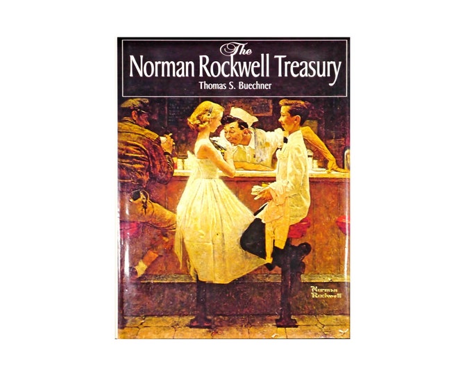 The Norman Rockwell Treasury hardcover coffee table book published 1987 USA Galahad Books.