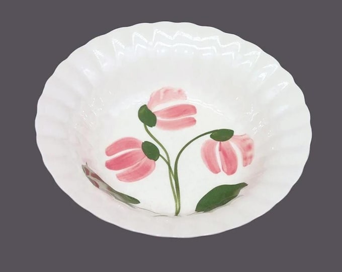 Blue Ridge Southern Potteries Mountain Bells round rimmed serving bowl. American art pottery. Sold individually.