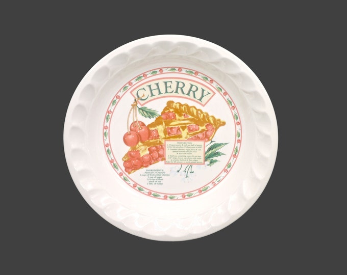 Himark Cherry Pie Recipe Pie Plate. Central cherry pie recipe. Golden Pie Collection made in Korea.