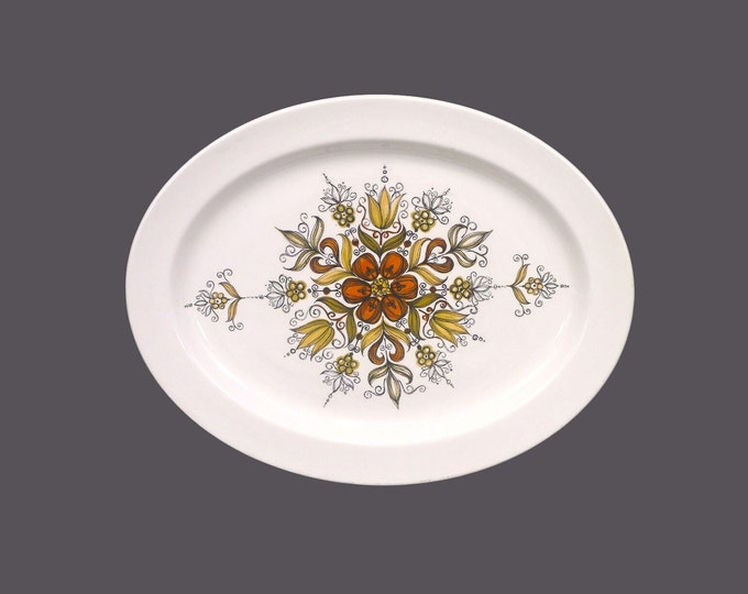 Wood & Sons Boutique oval platter. Alpine White ironstone made in England.
