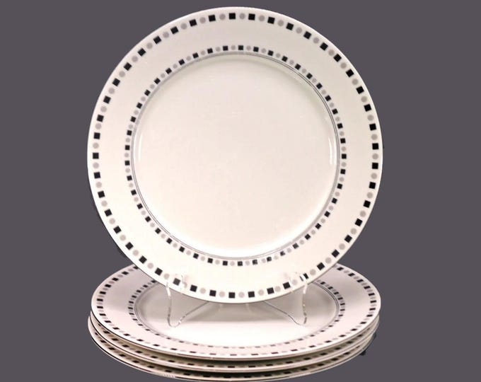 Vintage Sango Intrigue 8398 dinner plates. Avante Collection. 4 plates.