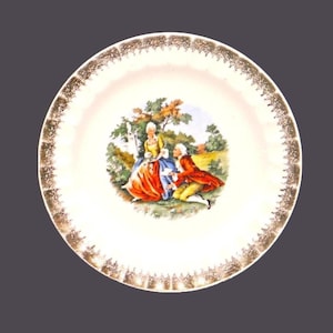 Piatto da pane vintage Cronin China George & Martha Washington.
