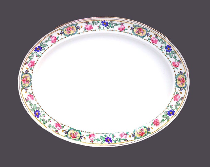 Pope Gosser Duchess oval platter made in USA.