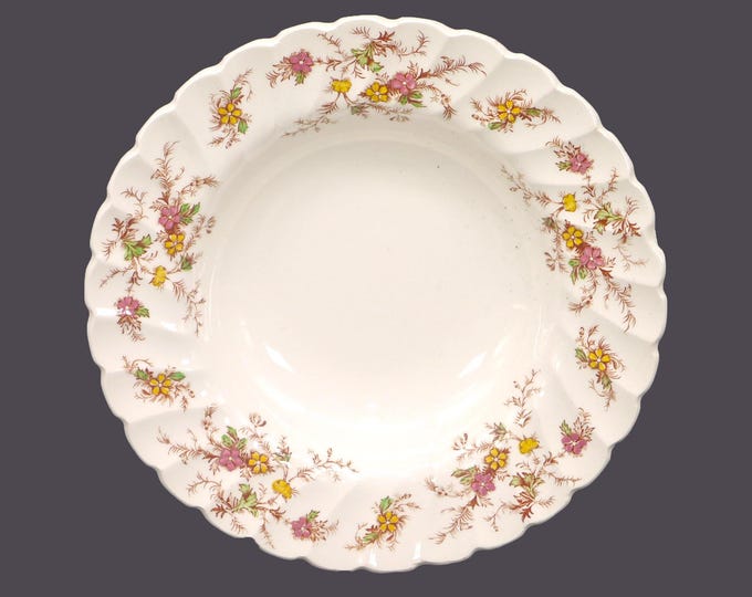 Myott Heritage M411PU rimmed soup bowl made in England. Sold individually.