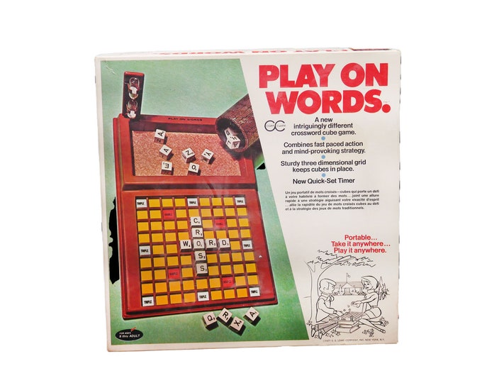 Copp Clark | Lowes Play on Words crossword puzzle board game made in Canada. Almost complete (see below).