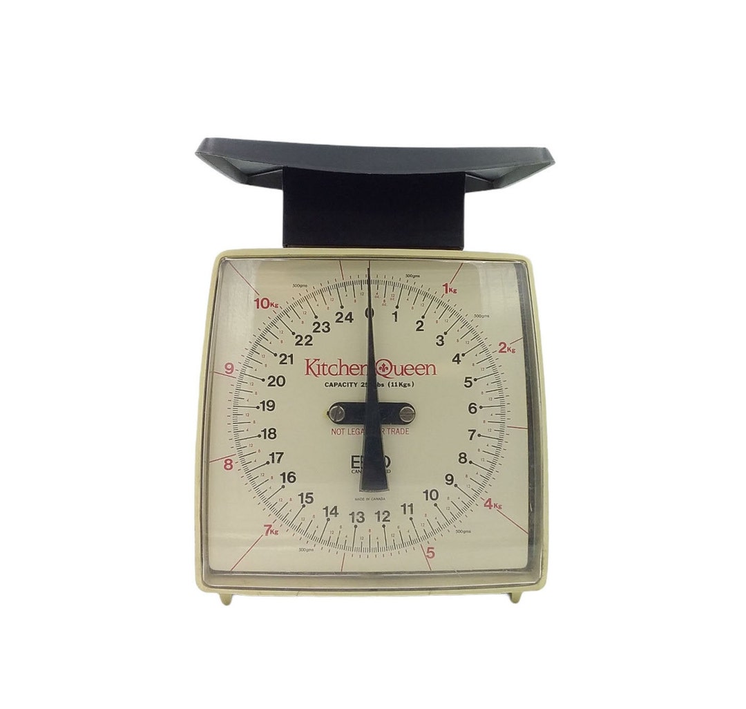 Ekco Kitchen Queen 25 Lb Scale Made in the 1970s in Montreal Etsy Canada