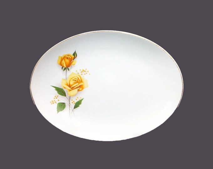 Crown Essex Royal Bouquet oval platter made in England.