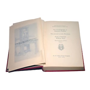 Antiquarian book Harvard Classics Vol 1 Autobiography Benjamin Franklin, Journal of John Woolman, Fruits of Solitude. Printed PF Collier USA
