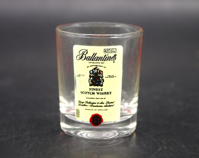 Vintage Ballantine's Finest Scotch Whisky single shot glass.