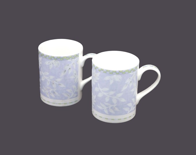 Pair of Royal Doulton Rivoli coffee or tea mugs. Doulton Expressions tableware. Minor flaws (see below).