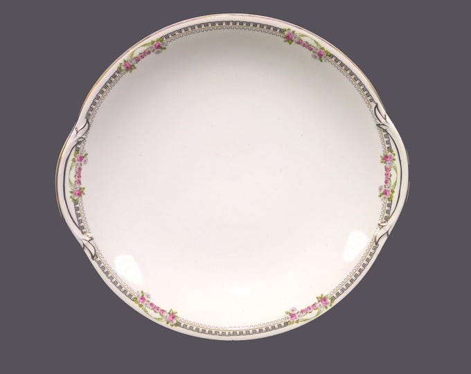 Antique Edwardian Age Johnson Brothers JB185 lugged serving plate made in England.