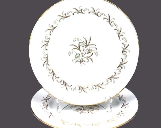 Pair of Paragon Bride's Bouquet bone china bread plates made in England.