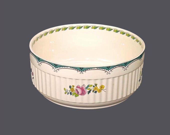 Spode Avondale S3401 stoneware souffle dish made in England. Flaw (see below).