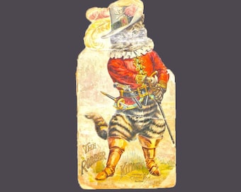 Antiquarian Victorian-era first-edition softcover book The Robber Kitten. RM Ballantyne. Published New York McLoughlin Brothers.