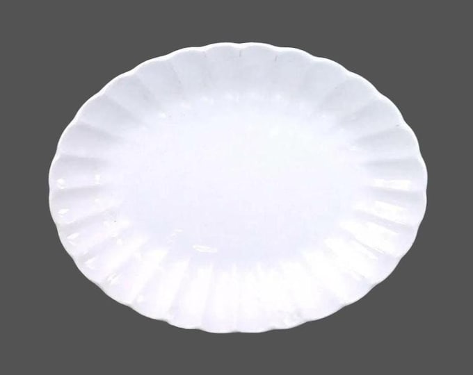 Sovereign Potters Morn Glo all-blue oval platter.