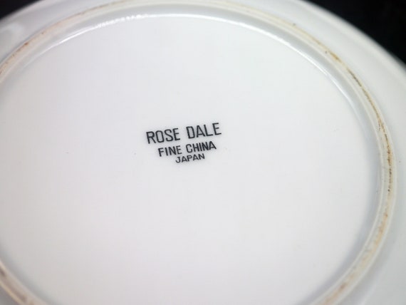 Vintage Rosedale Japan-soepkommen (set van 4): roze