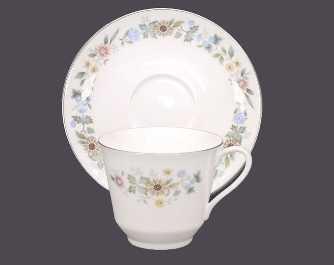 Royal Doulton Pastorale H5002 bone china cup and saucer set made in England.