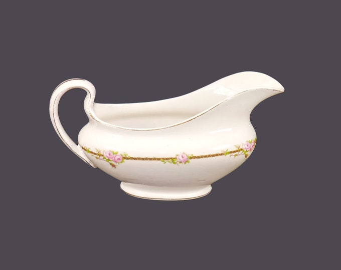 Antique Edwardian Age Johnson Brothers JB467 gravy boat made in England. Flaws (see below).