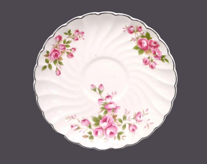 Johnson Brothers JB431 orphan saucer only. Snowhite Regency Ironstone made in England.