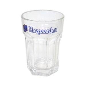 Hoegaarden Belgian beer 25 cl pint glass. Etched-glass branding. image 1
