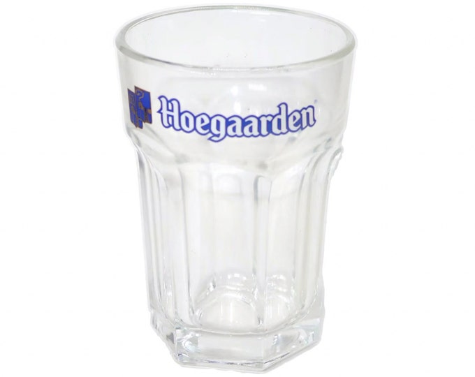 Hoegaarden Belgian beer 25 cl pint glass. Etched-glass branding.