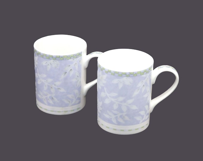 Pair of Royal Doulton Rivoli coffee or tea mugs. Doulton Expressions tableware. Minor flaws (see below).
