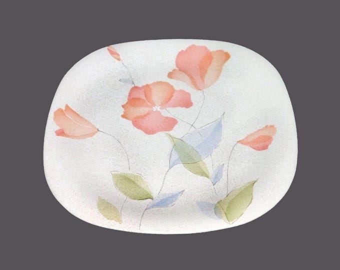Mikasa Fancy Free CT001 square stoneware platter | chop plate | service plate. Natural Beauty Stoneware made in Japan.