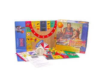 Michael Dickerson's Crunchtime Basketball board game. Five Talents Games. Missing one player pawn.