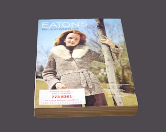 Eatons 1970s catalogues. Fall and Winter, Spring and Summer, Christmas Wishbook issues. Sold individually.