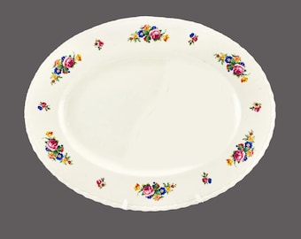 Vintage Myott Rose of England oval platter made in England.