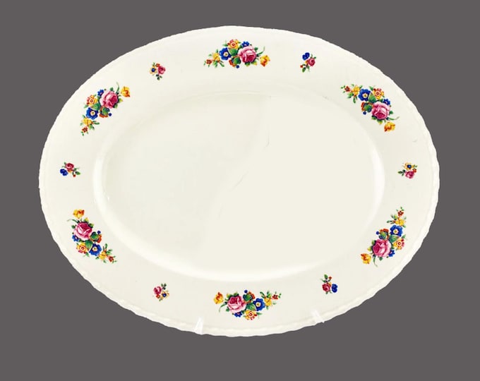 Myott Rose of England oval platter made in England.