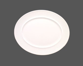 Johnson Brothers Athena Chef's favorite all-white oval platter made in England. Choice of size. Sold individually.