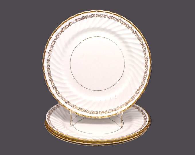 Four Foley 3146 | FOL29 large dinner plates. Bone china made in England.
