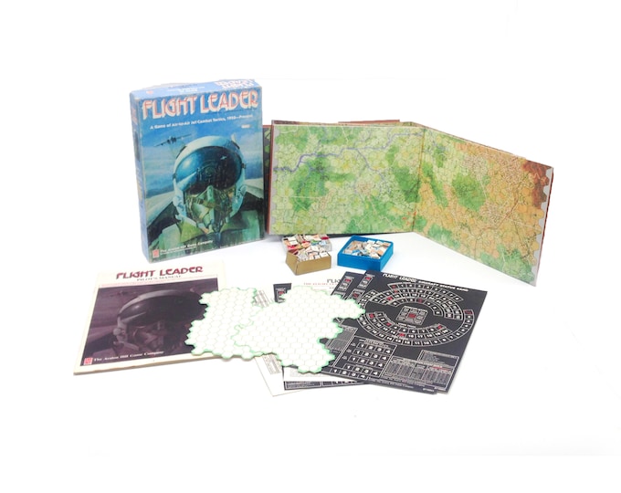 Flight Leader military board game. Published by Avalon Hill 1986. Complete.