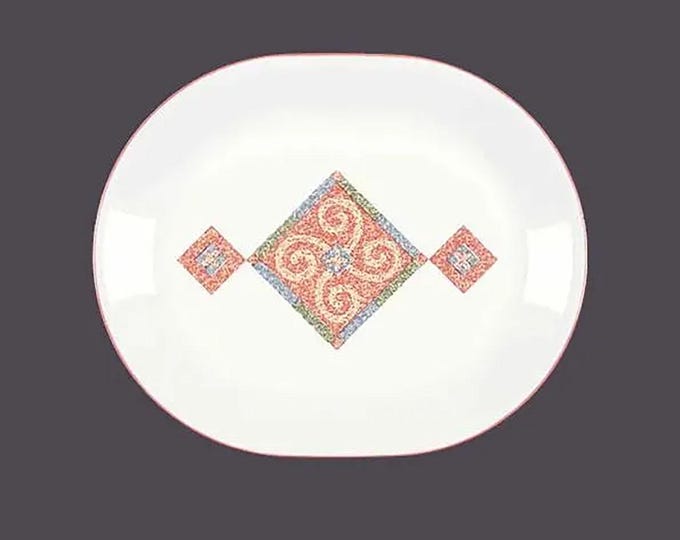 Corelle Corningware Sand Art oval platter made in USA.