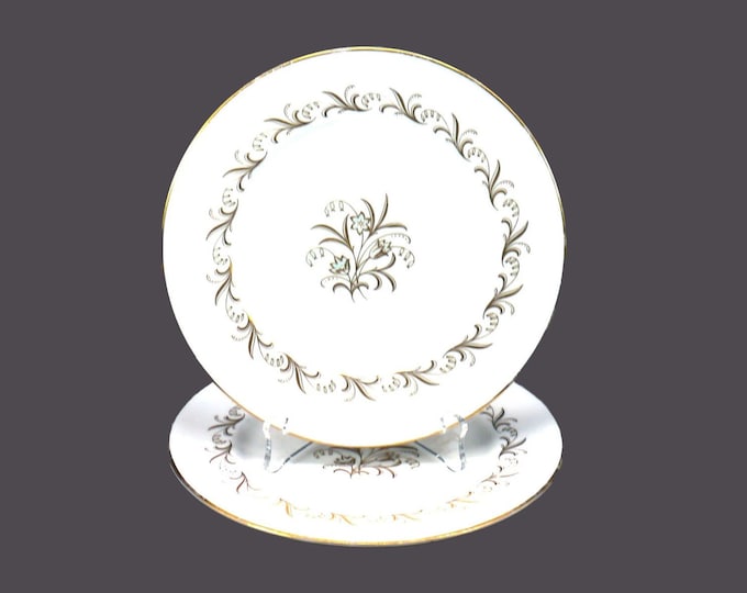 Pair of Paragon Bride's Bouquet bread plates made in England.
